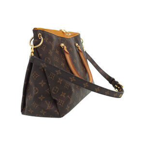 Louis Vuitton Monogram Bag Brown Pallas Leather